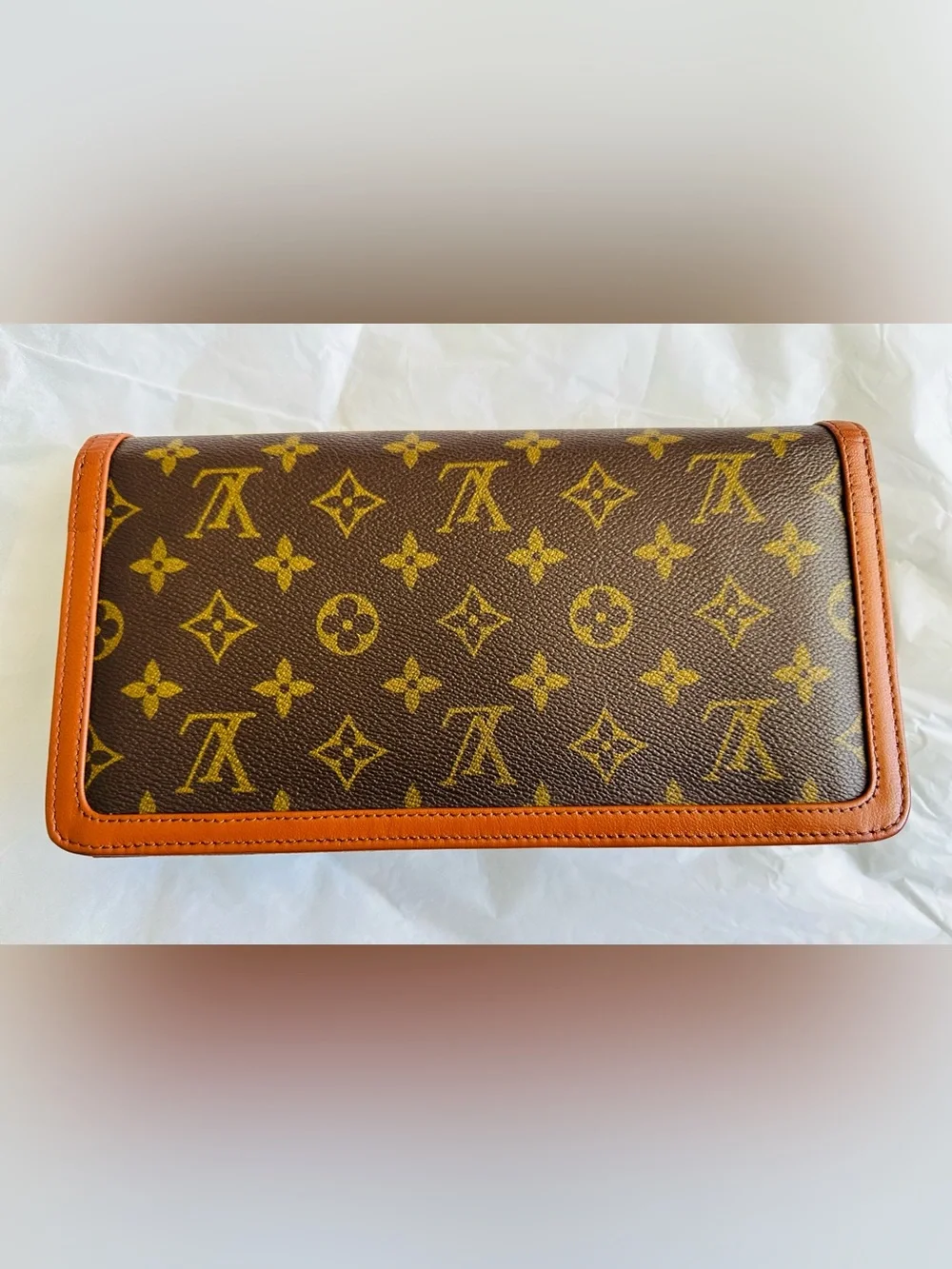 Authentic Vintage Louis Vuitton Monogram Clutch Bag Made in France